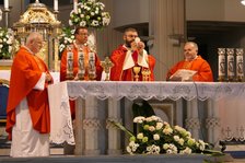Przekazanie relikwii św. M. M. Kolbego parafii w Pawłowicach